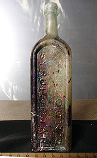 The bottle recovered by U of I archaeologists
